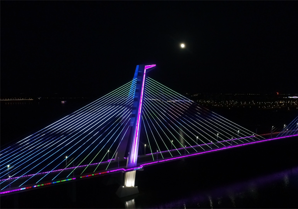 鄂尔多斯康巴什乌兰木伦河大桥亮化工程